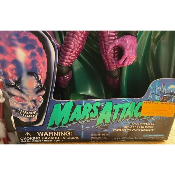 Trendmasters 1996 Mars Attacks Martian Supreme Commander New, Sealed Box - Picture 3 of 10